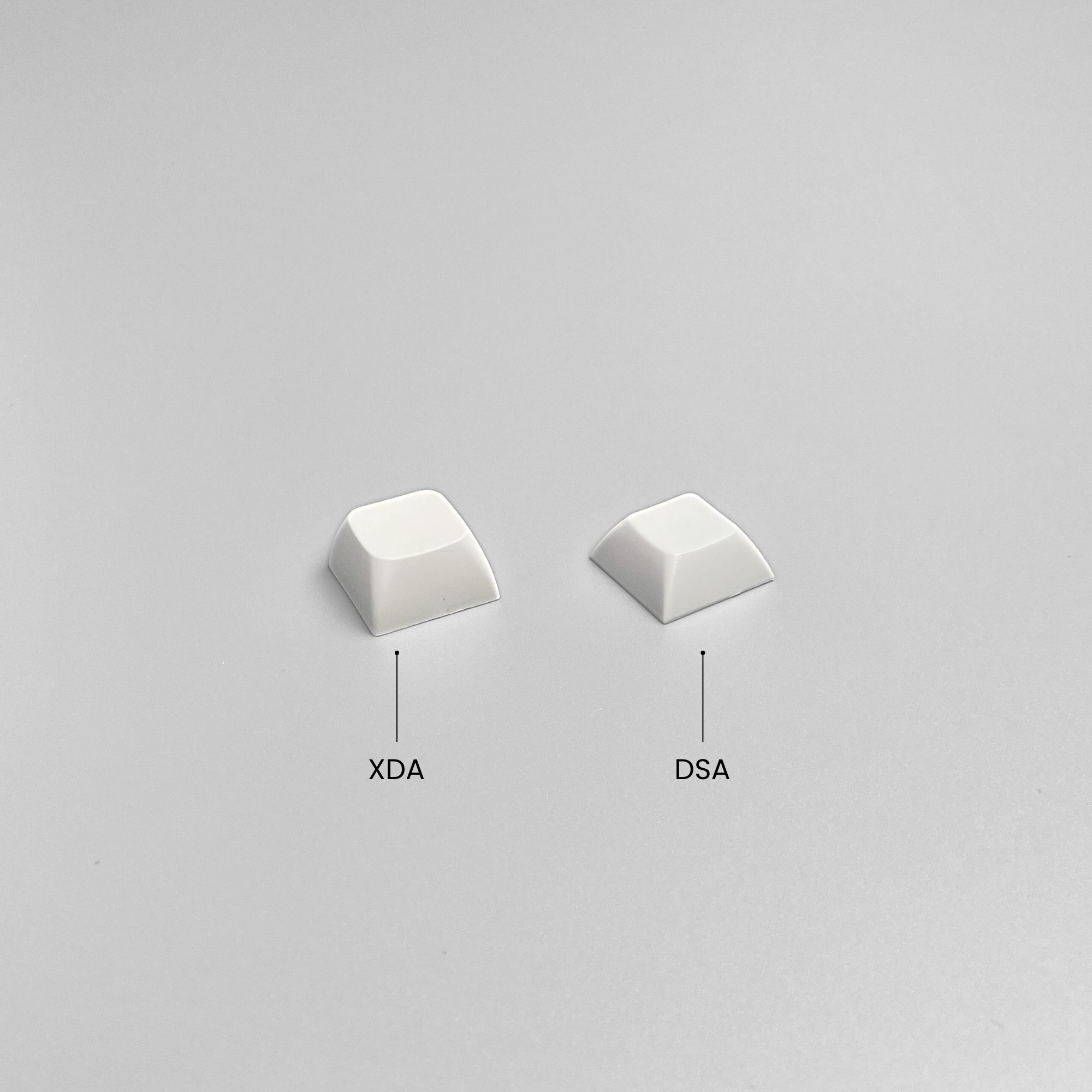 XDA Keycaps for mechanical keyboard and split keyboard snowy white