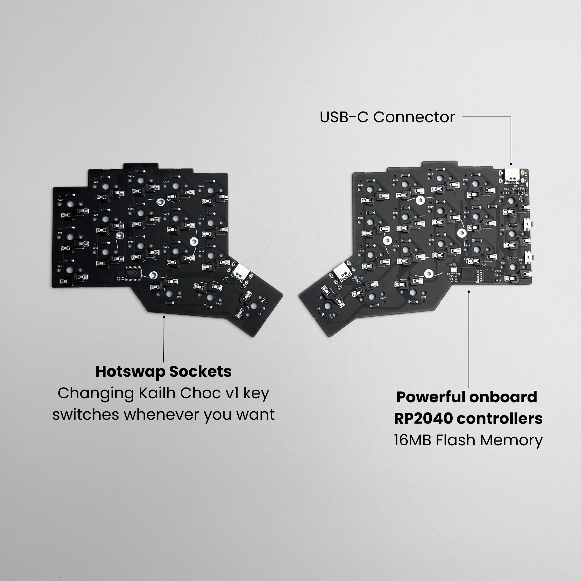 3W6 Hotswap Split Keyboard