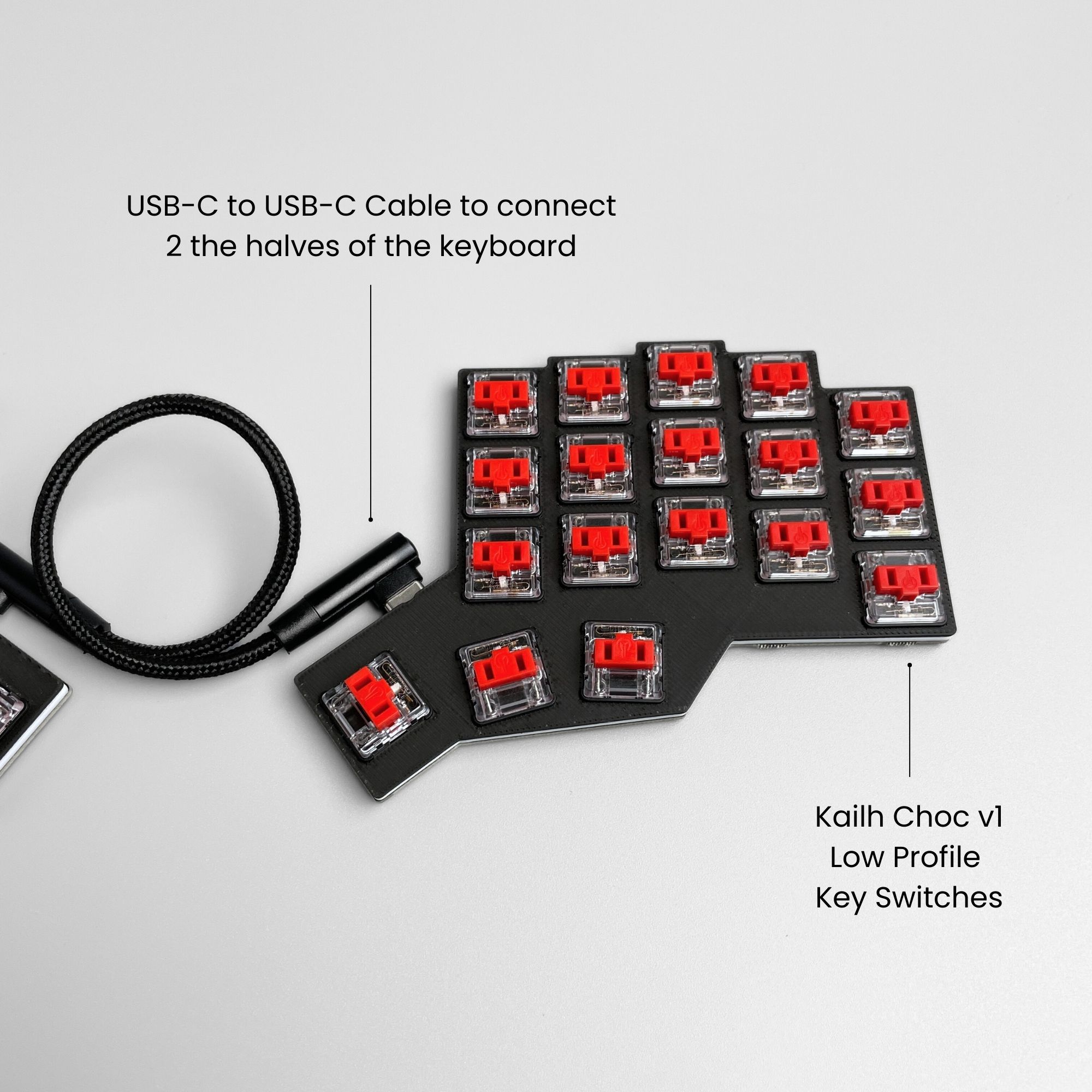 3W6 Hotswap Split Keyboard
