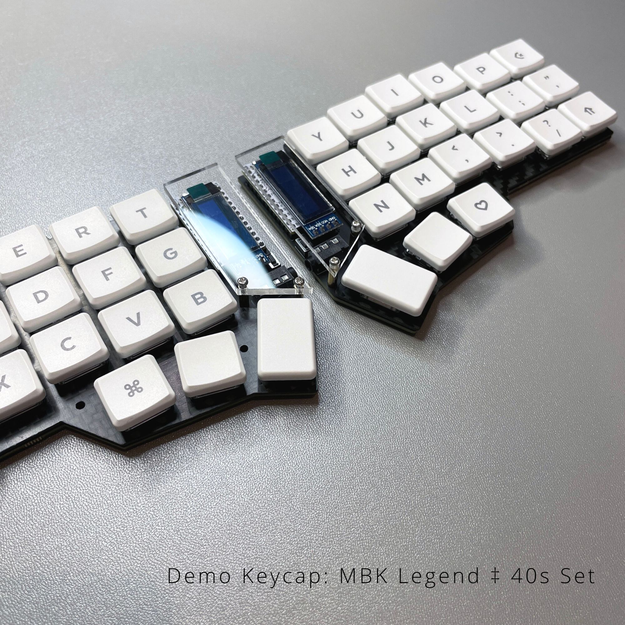 Keycap MBK Legend ‡ 40s Set on Corne v3 CRKBD Split Keyboard