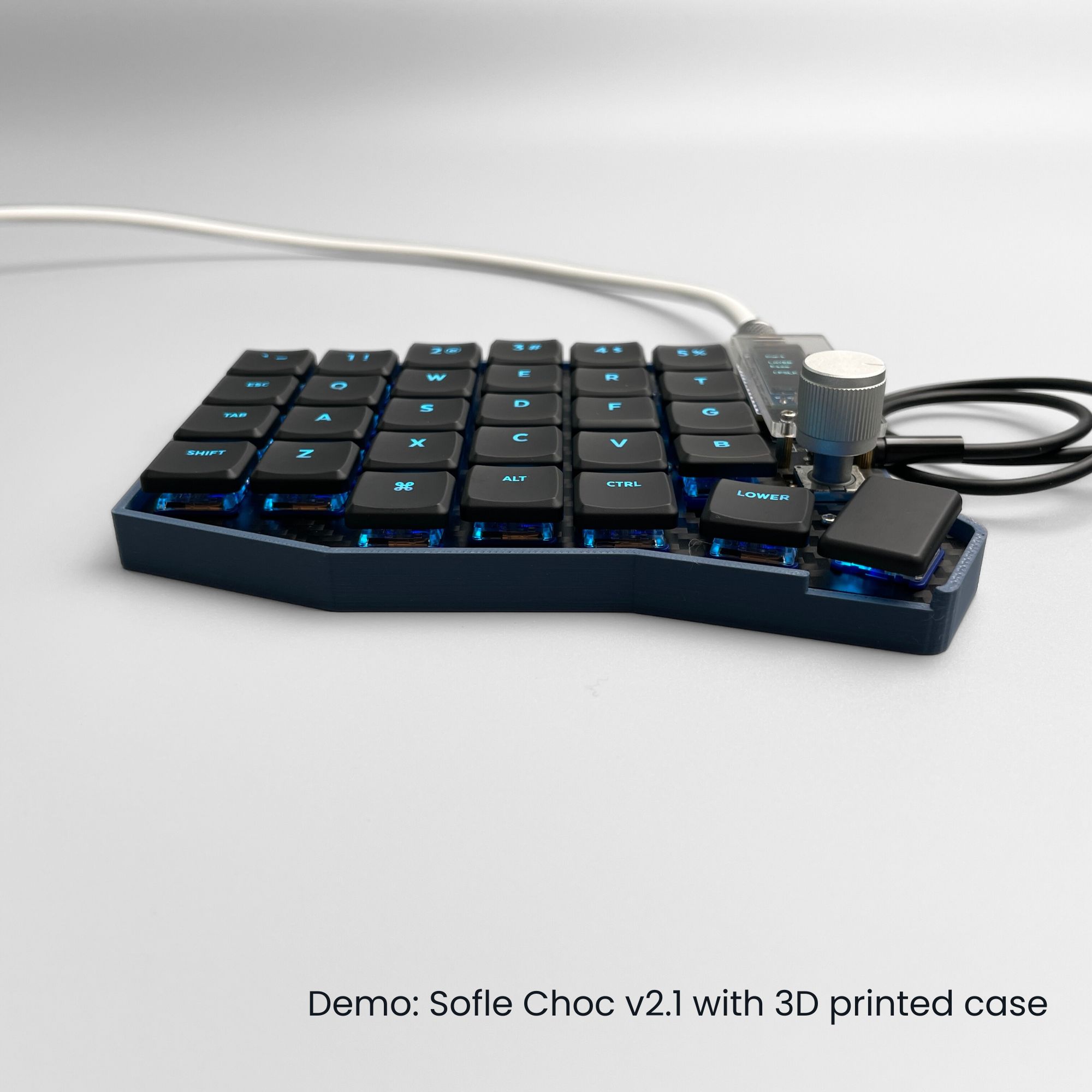 sofle v2.1 low profile keyboard case