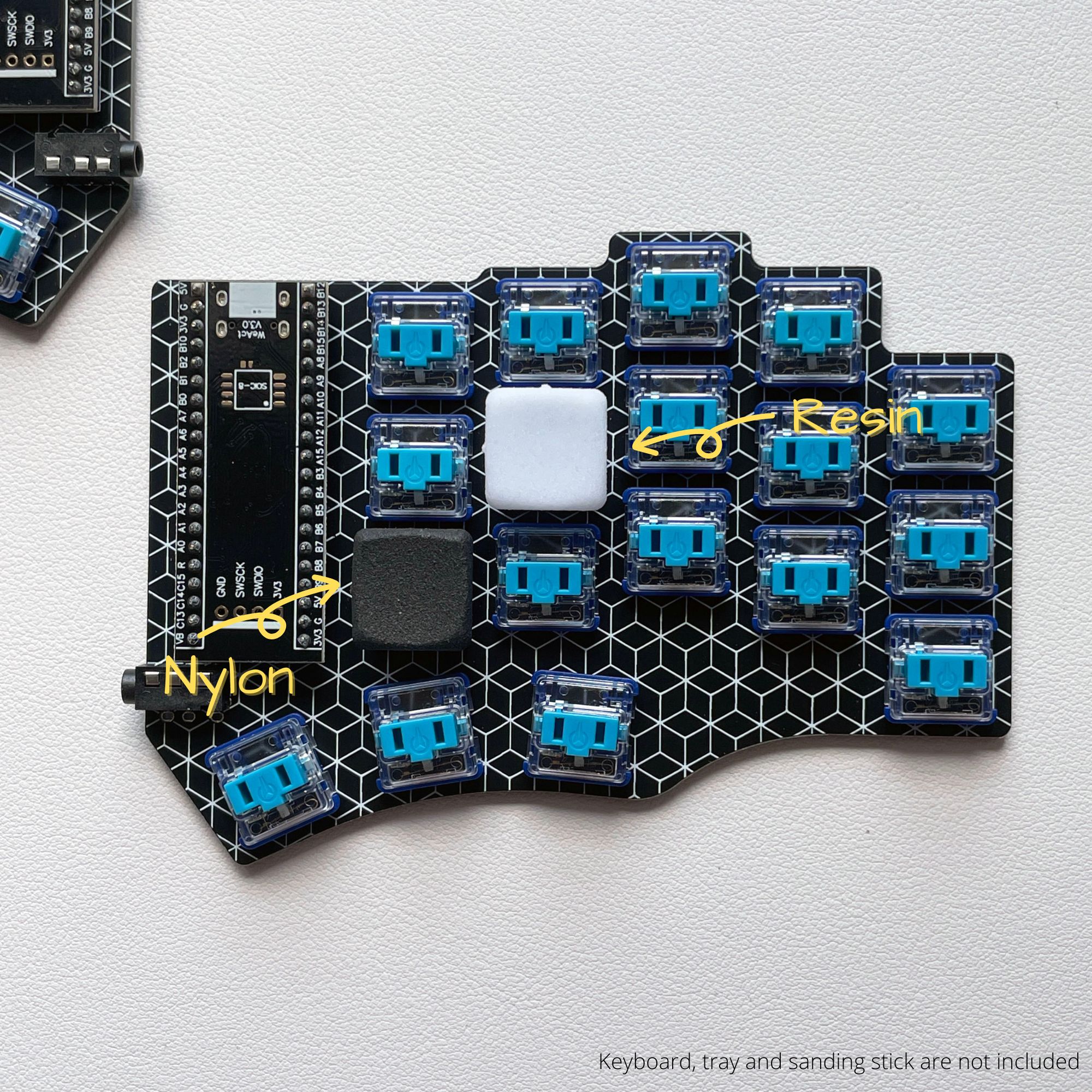 Resin or Nylon Choc Spacing Low Profile Keycap