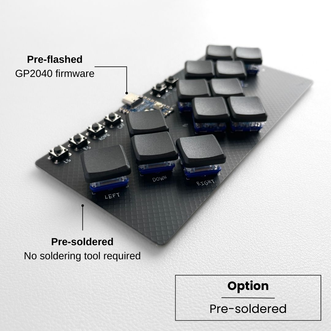Stress Pocket Arcade Fight Pad Supports GP2040 Firmware