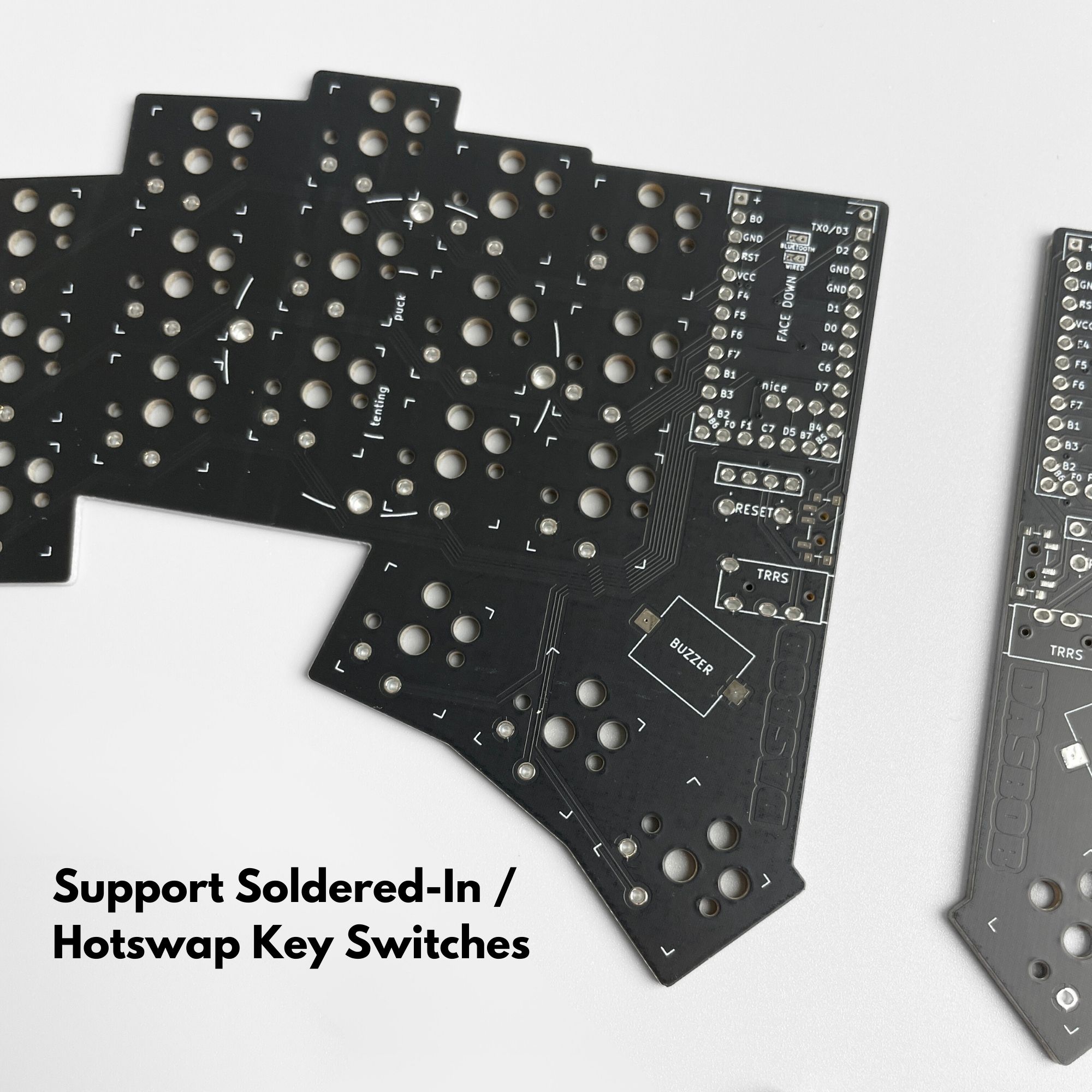 DASBOB 36 Key Diodeless Split Choc Keyboard DIY Keyboard Kit with RP2040 Controllers