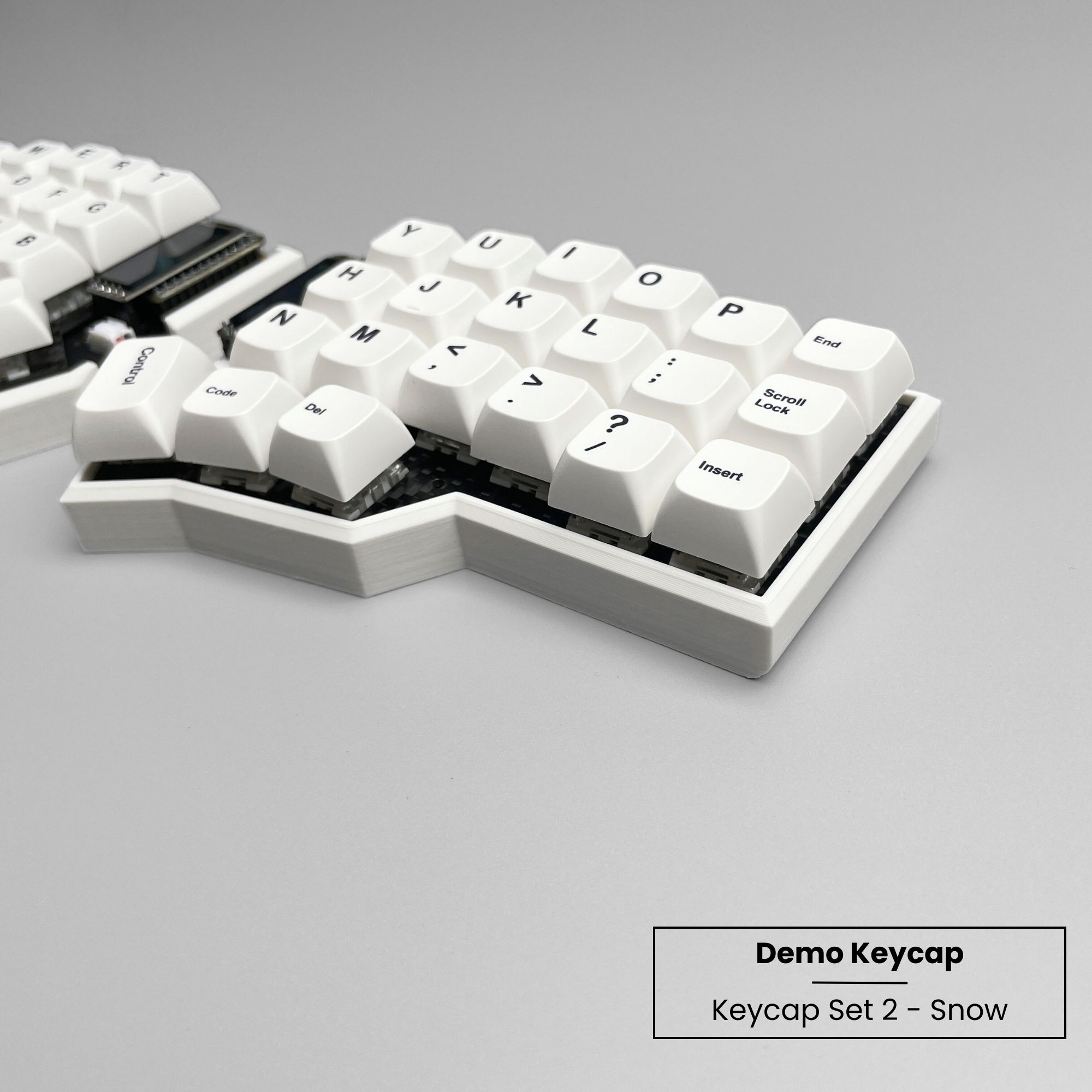 Wireless Corne MX with Snow Keycaps