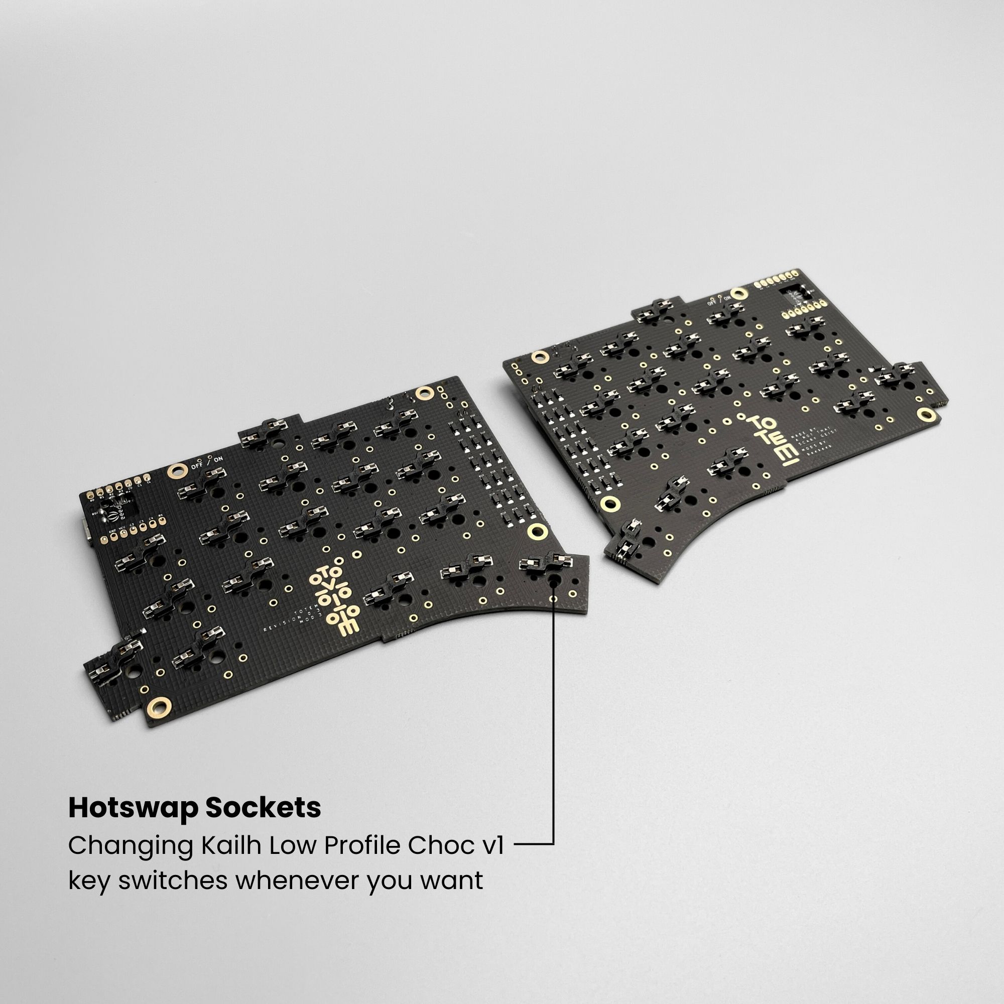 Prebuilt wireless TOTEM keyboard PCB