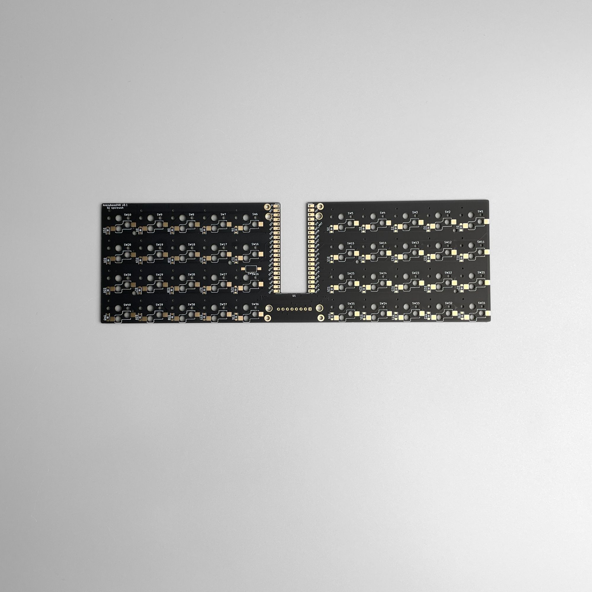 keezyboost40 keyboard PCB