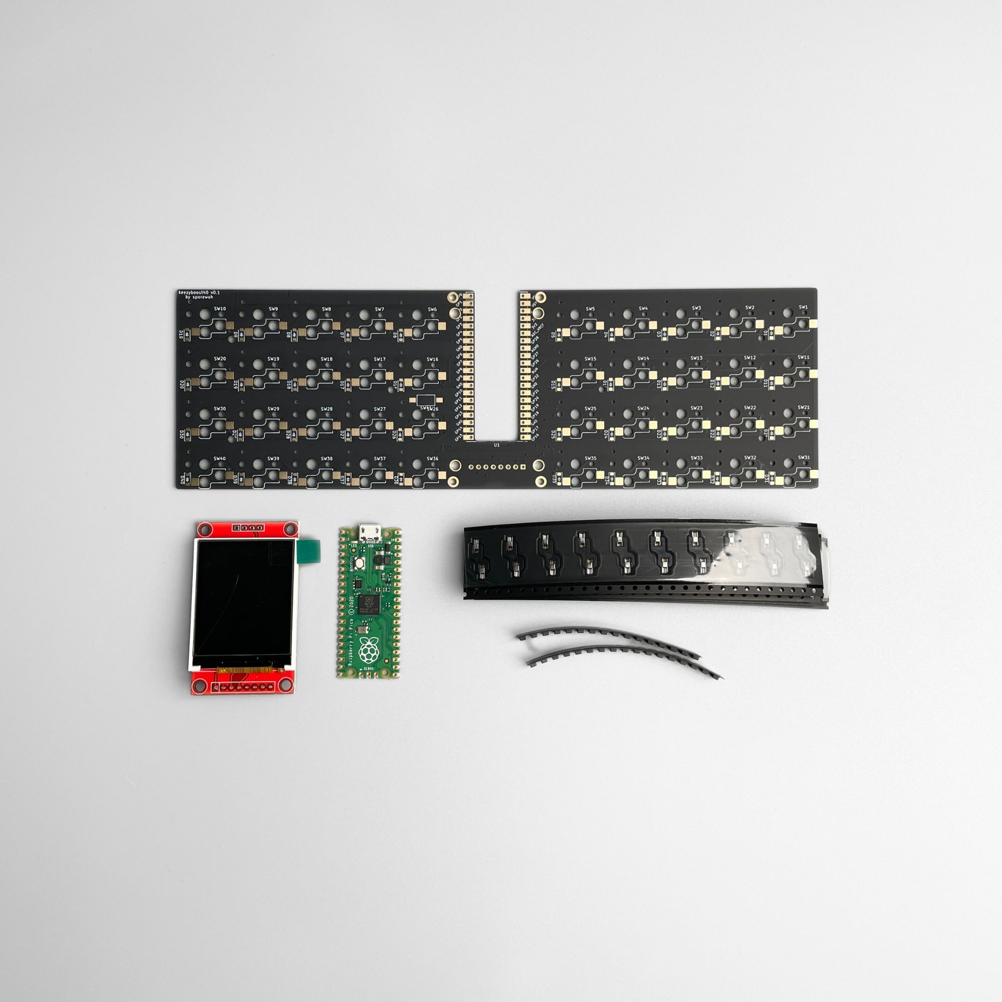 keezyboost40 keyboard PCB